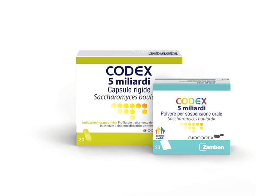 Codex Intestino farmaco antidiarroico contro la diarrea